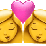 Apple 👩‍❤️‍💋‍👩